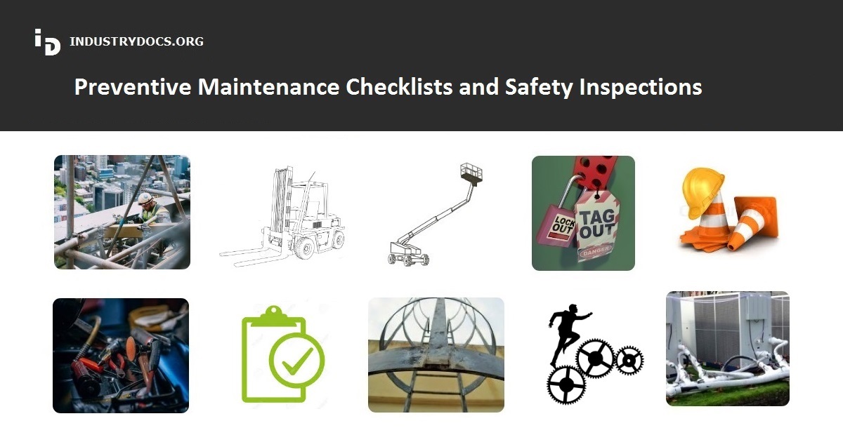 Preventive Maintenance Checklists Pm Checklists Equipment Tasks Hvac Tasks Building Maintenance